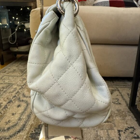 CHANEL TIMELESS ACCORDION BAG PURSE IN WINTER WHITE - Picture 5 of 15